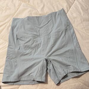 Gilly Hicks Women's Light Gray/Blue Bike Shorts